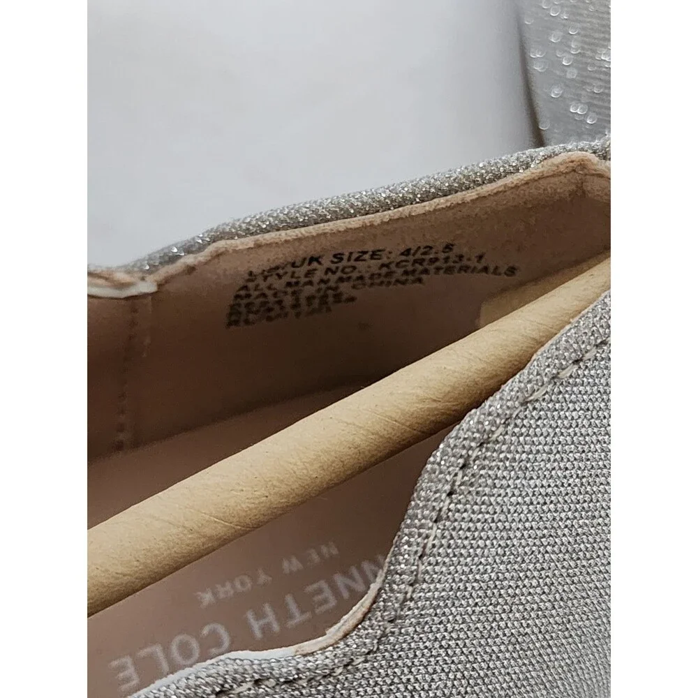 Kenneth Cole Reaction Shoes Girls 4 M Daisy Callie Ballet Flat MaryJane Glitter